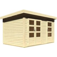 KARIBU Gartenhaus »Schönbuch«, Holz, BxHxT: 366 x 227 x 246 cm (Außenmaße inkl. Dachüberstand) – beige KARIBU Gartenhaus »Schönbuch«, Holz, BxHxT: 366 x 227 x 246 cm (Außenmaße inkl. Dachüberstand) – beige