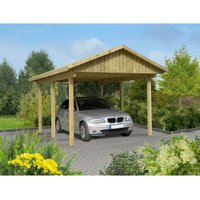 Mr. GARDENER Einzelcarport »Lübeck 1«, Außenmaß BxT: 340 x 510 cm, braun, Holzart: Kiefer Mr. GARDENER Einzelcarport »Lübeck 1«, Außenmaß BxT: 340 x 510 cm, braun, Holzart: Kiefer