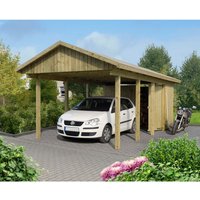 Mr. GARDENER Einzelcarport »Lübeck 2«, Außenmaß BxT: 340 x 760 cm, braun, Holzart: Kiefer Mr. GARDENER Einzelcarport »Lübeck 2«, Außenmaß BxT: 340 x 760 cm, braun, Holzart: Kiefer