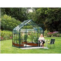 VITAVIA Gewächshaus »Dione«, 5 m², Aluminium/Glas, winterfest – gruen VITAVIA Gewächshaus »Dione«, 5 m², Aluminium/Glas, winterfest – gruen