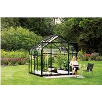 VITAVIA Gewächshaus »Dione«, 6,7 m², Aluminium/Glas, winterfest – schwarz VITAVIA Gewächshaus »Dione«, 6,7 m², Aluminium/Glas, winterfest – schwarz