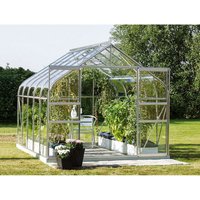 VITAVIA Gewächshaus »Dione«, 8,3 m², Aluminium/Glas, winterfest – silberfarben VITAVIA Gewächshaus »Dione«, 8,3 m², Aluminium/Glas, winterfest – silberfarben