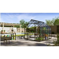 VITAVIA Gewächshaus »Dione«, 8,3 m², Aluminium/Glas, winterfest – schwarz VITAVIA Gewächshaus »Dione«, 8,3 m², Aluminium/Glas, winterfest – schwarz