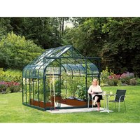 VITAVIA Gewächshaus »Dione«, 8,3 m², Aluminium/Glas, winterfest – gruen VITAVIA Gewächshaus »Dione«, 8,3 m², Aluminium/Glas, winterfest – gruen