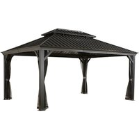 SOJAG Pavillon »Messina«, rechteckig, BxHxT: 483 x 307 x 363 cm – grau SOJAG Pavillon »Messina«, rechteckig, BxHxT: 483 x 307 x 363 cm – grau