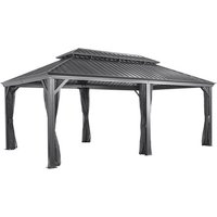 SOJAG Pavillon »Messina«, rechteckig, BxHxT: 598 x 307 x 363 cm – grau SOJAG Pavillon »Messina«, rechteckig, BxHxT: 598 x 307 x 363 cm – grau