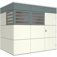 SKANHOLZ Gartenhaus »Sydney 3«, BxT: 253 x 253 cm (Aufstellmaße), Flachdach – grau Rabatt: 8 % – 6.4 qm SKANHOLZ Gartenhaus »Sydney 3«, BxT: 253 x 253 cm (Aufstellmaße), Flachdach – grau Rabatt: 8 % – 6.4 qm