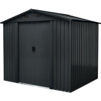 FLORAWORLD Gerätehaus, Metall, BxHxT: 236 x 206 x 174 cm (Außenmaße inkl. Dachüberstand) – grau Rabatt: 38 % FLORAWORLD Gerätehaus, Metall, BxHxT: 236 x 206 x 174 cm (Außenmaße inkl. Dachüberstand) – grau Rabatt: 38 %