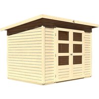 KARIBU Gartenhaus »Stockach 3«, BxT: 282 x 210 cm (Aufstellmaße), Pultdach – beige Rabatt: 16 % – 5.92 qm KARIBU Gartenhaus »Stockach 3«, BxT: 282 x 210 cm (Aufstellmaße), Pultdach – beige Rabatt: 16 % – 5.92 qm