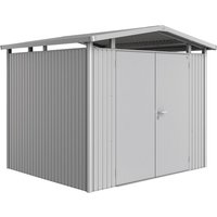 BIOHORT Gerätehaus »Panorama«, Metall, BxHxT: 273 x 227 x 238 cm (Außenmaße) – silberfarben BIOHORT Gerätehaus »Panorama«, Metall, BxHxT: 273 x 227 x 238 cm (Außenmaße) – silberfarben