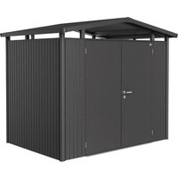 BIOHORT Gerätehaus »Panorama«, Metall, BxHxT: 273 x 227 x 198 cm (Außenmaße) – grau BIOHORT Gerätehaus »Panorama«, Metall, BxHxT: 273 x 227 x 198 cm (Außenmaße) – grau