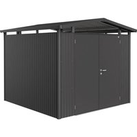 BIOHORT Gerätehaus »Panorama«, Metall, BxHxT: 273 x 227 x 278 cm (Außenmaße inkl. Dachüberstand) – grau BIOHORT Gerätehaus »Panorama«, Metall, BxHxT: 273 x 227 x 278 cm (Außenmaße inkl. Dachüberstand) – grau