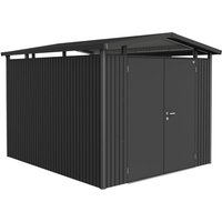 BIOHORT Gerätehaus »Panorama«, Metall, BxHxT: 273 x 227 x 318 cm (Außenmaße) – grau BIOHORT Gerätehaus »Panorama«, Metall, BxHxT: 273 x 227 x 318 cm (Außenmaße) – grau