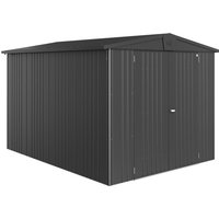 BIOHORT Gerätehaus »Europa«, Stahl, BxHxT: 244 x 203 x 300 cm (Außenmaße) – grau BIOHORT Gerätehaus »Europa«, Stahl, BxHxT: 244 x 203 x 300 cm (Außenmaße) – grau