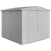 BIOHORT Gerätehaus »Europa Gr. 4«, Metall, BxHxT: 244 x 203 x 228 cm (Außenmaße) – silberfarben BIOHORT Gerätehaus »Europa Gr. 4«, Metall, BxHxT: 244 x 203 x 228 cm (Außenmaße) – silberfarben