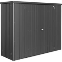 BIOHORT Geräteschrank, Metall, BxHxT: 227 x 182,5 x 83 cm (Außenmaße) – grau BIOHORT Geräteschrank, Metall, BxHxT: 227 x 182,5 x 83 cm (Außenmaße) – grau