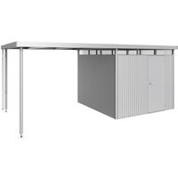 BIOHORT Seitendach »HighLine«, Stahlblech/Edelstahl, B x T x H: 282 x 275 x 222 cm – silberfarben BIOHORT Seitendach »HighLine«, Stahlblech/Edelstahl, B x T x H: 282 x 275 x 222 cm – silberfarben