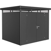 BIOHORT Gerätehaus »HighLine«, Stahl, BxHxT: 275 x 222 x 235 cm (Außenmaße inkl. Dachüberstand) – grau Rabatt: 6 % BIOHORT Gerätehaus »HighLine«, Stahl, BxHxT: 275 x 222 x 235 cm (Außenmaße inkl. Dachüberstand) – grau Rabatt: 6 %