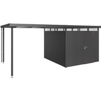 BIOHORT Seitendach »HighLine«, Stahlblech/Edelstahl, B x T x H: 282 x 275 x 222 cm – grau BIOHORT Seitendach »HighLine«, Stahlblech/Edelstahl, B x T x H: 282 x 275 x 222 cm – grau