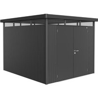 BIOHORT Gerätehaus »HighLine«, Stahl, BxHxT: 275 x 222 x 315 cm (Außenmaße) – grau BIOHORT Gerätehaus »HighLine«, Stahl, BxHxT: 275 x 222 x 315 cm (Außenmaße) – grau