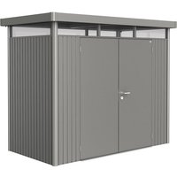 BIOHORT Gerätehaus »HighLine«, Stahl, BxHxT: 275 x 222 x 155 cm (Außenmaße) – grau BIOHORT Gerätehaus »HighLine«, Stahl, BxHxT: 275 x 222 x 155 cm (Außenmaße) – grau