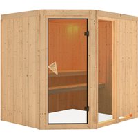 KARIBU Sauna »Paide 2«, für 3 Personen, ohne Ofen – beige KARIBU Sauna »Paide 2«, für 3 Personen, ohne Ofen – beige