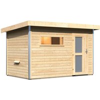 KARIBU Saunahaus »Schwanenburg 1«, BxTxH: 337 x 196 x 228 cm, ohne Ofen – beige KARIBU Saunahaus »Schwanenburg 1«, BxTxH: 337 x 196 x 228 cm, ohne Ofen – beige