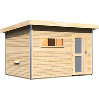 KARIBU Saunahaus »Schwanenburg 2«, BxTxH: 337 x 231 x 239 cm, ohne Ofen – beige KARIBU Saunahaus »Schwanenburg 2«, BxTxH: 337 x 231 x 239 cm, ohne Ofen – beige