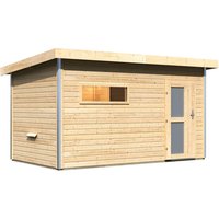 KARIBU Saunahaus »Schwanenburg 3«, BxTxH: 393 x 231 x 239 cm, ohne Ofen – beige KARIBU Saunahaus »Schwanenburg 3«, BxTxH: 393 x 231 x 239 cm, ohne Ofen – beige