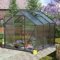 VITAVIA Gewächshaus »Calypso«, 4,4 m², Kunststoff/Aluminium, winterfest – grau VITAVIA Gewächshaus »Calypso«, 4,4 m², Kunststoff/Aluminium, winterfest – grau