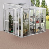 VITAVIA Gewächshaus »Helena«, 7 m², Aluminium/Glas, winterfest – silberfarben Rabatt: 26 % VITAVIA Gewächshaus »Helena«, 7 m², Aluminium/Glas, winterfest – silberfarben Rabatt: 26 %