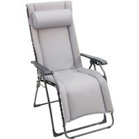 SUNGÖRL Relaxliege »Daydreamer XL«, 3D Mesh/Aluminium/Polyacryl, Stufenlos verstellbar/Klappfunktion – grau SUNGÖRL Relaxliege »Daydreamer XL«, 3D Mesh/Aluminium/Polyacryl, Stufenlos verstellbar/Klappfunktion – grau