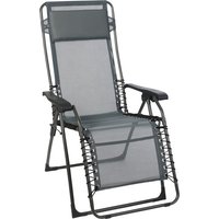 SUNGÖRL Relaxliege »Promo «, Stahl/Textilen/Kunststoff, Stufenlos verstellbar/Klappfunktion – grau SUNGÖRL Relaxliege »Promo «, Stahl/Textilen/Kunststoff, Stufenlos verstellbar/Klappfunktion – grau