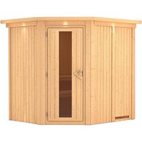 KARIBU Sauna »Maardu«, für 3 Personen, ohne Ofen – beige KARIBU Sauna »Maardu«, für 3 Personen, ohne Ofen – beige