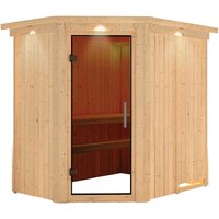 KARIBU Sauna »Vijandi«, für 3 Personen, ohne Ofen – beige KARIBU Sauna »Vijandi«, für 3 Personen, ohne Ofen – beige