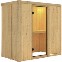 KARIBU Sauna »Pärnu«, für 2 Personen, ohne Ofen – beige KARIBU Sauna »Pärnu«, für 2 Personen, ohne Ofen – beige