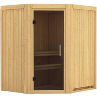 KARIBU Sauna »Tuckum«, für 3 Personen, ohne Ofen – beige KARIBU Sauna »Tuckum«, für 3 Personen, ohne Ofen – beige