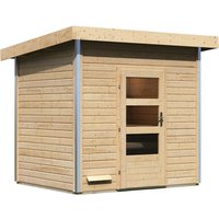 KARIBU Saunahaus »Segewold«, BxTxH: 231 x 196 x 238 cm, ohne Ofen – beige KARIBU Saunahaus »Segewold«, BxTxH: 231 x 196 x 238 cm, ohne Ofen – beige