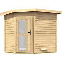 KARIBU Saunahaus »Kreslau«, BxTxH: 231 x 196 x 226 cm, ohne Ofen – beige KARIBU Saunahaus »Kreslau«, BxTxH: 231 x 196 x 226 cm, ohne Ofen – beige