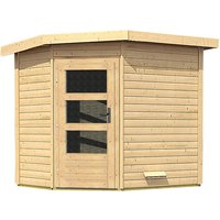 KARIBU Saunahaus »Kreslau«, BxTxH: 231 x 196 x 226 cm, ohne Ofen – beige KARIBU Saunahaus »Kreslau«, BxTxH: 231 x 196 x 226 cm, ohne Ofen – beige