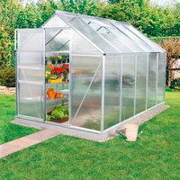 VITAVIA Gewächshaus »Venus«, 5 m², Kunststoff/Aluminium, winterfest – silberfarben VITAVIA Gewächshaus »Venus«, 5 m², Kunststoff/Aluminium, winterfest – silberfarben