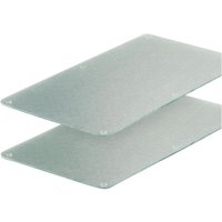 ZELLER Glasschneideplatten, mit Rutschfeste Silikonfüße, Glas, transparent ZELLER Glasschneideplatten, mit Rutschfeste Silikonfüße, Glas, transparent