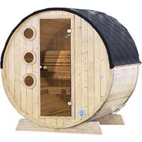 WOLFF FINNHAUS Fasssauna »Mini«, Fichtenholz, beige, 3 Personen, 3,3 m2 WOLFF FINNHAUS Fasssauna »Mini«, Fichtenholz, beige, 3 Personen, 3,3 m2