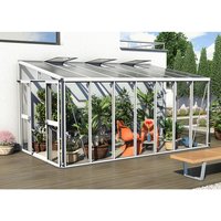 VITAVIA Gewächshaus »Helena«, 11,8 m², Aluminium/Glas, winterfest – weiss VITAVIA Gewächshaus »Helena«, 11,8 m², Aluminium/Glas, winterfest – weiss