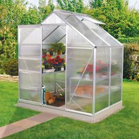 VITAVIA Gewächshaus »Venus Plus 2500«, BxHxL: 195 x 209,5 x 131 cm – silberfarben VITAVIA Gewächshaus »Venus Plus 2500«, BxHxL: 195 x 209,5 x 131 cm – silberfarben