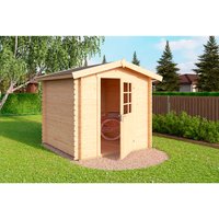 Mr. GARDENER Gartenhaus »Visby«, Holz, BxHxT: 228 x 227 x 190 cm (Außenmaße) – beige Mr. GARDENER Gartenhaus »Visby«, Holz, BxHxT: 228 x 227 x 190 cm (Außenmaße) – beige