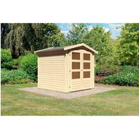 KARIBU Gartenhaus »Amberg 2«, Holz, BxHxT: 186 x 201 x 186 cm (AuĂenmaĂe inkl. DachĂŒberstand) - beige |  Fichte  |  3,16 m² KARIBU Gartenhaus »Amberg 2«, Holz, BxHxT: 186 x 201 x 186 cm (AuĂenmaĂe inkl. DachĂŒberstand) - beige |  Fichte  |  3,16 m²
