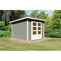 KARIBU Gartenhaus »Stockach 4«, Holz, BxHxT: 246 x 197 x 246 cm (Außenmaße inkl. Dachüberstand) - grau |  Fichte  |  5,83 m² KARIBU Gartenhaus »Stockach 4«, Holz, BxHxT: 246 x 197 x 246 cm (Außenmaße inkl. Dachüberstand) - grau |  Fichte  |  5,83 m²