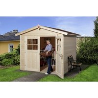 WEKA Gartenhaus »224 Gr.3«, Holz, BxHxT: 280 x 227 x 239 cm (Außenmaße inkl. Dachüberstand) - beige | Holz | 5,62 m² WEKA Gartenhaus »224 Gr.3«, Holz, BxHxT: 280 x 227 x 239 cm (Außenmaße inkl. Dachüberstand) - beige | Holz | 5,62 m²