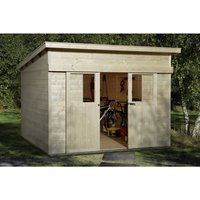 WEKA Ferienhaus »Schiebetürhaus 225 Gr.1«, Holz, BxHxT: 315 x 238 x 215 cm (Außenmaße inkl. Dachüberstand) – beige | Holz | 6,34 m² WEKA Ferienhaus »Schiebetürhaus 225 Gr.1«, Holz, BxHxT: 315 x 238 x 215 cm (Außenmaße inkl. Dachüberstand) – beige | Holz | 6,34 m²
